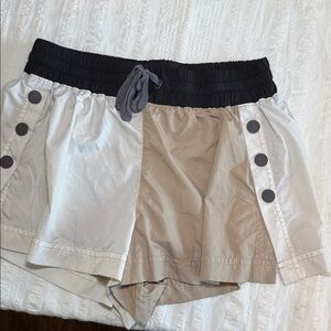 FREE PEOPLE Movement Invigorate Shorts In Persimmon Combo Size S Elastic Waist